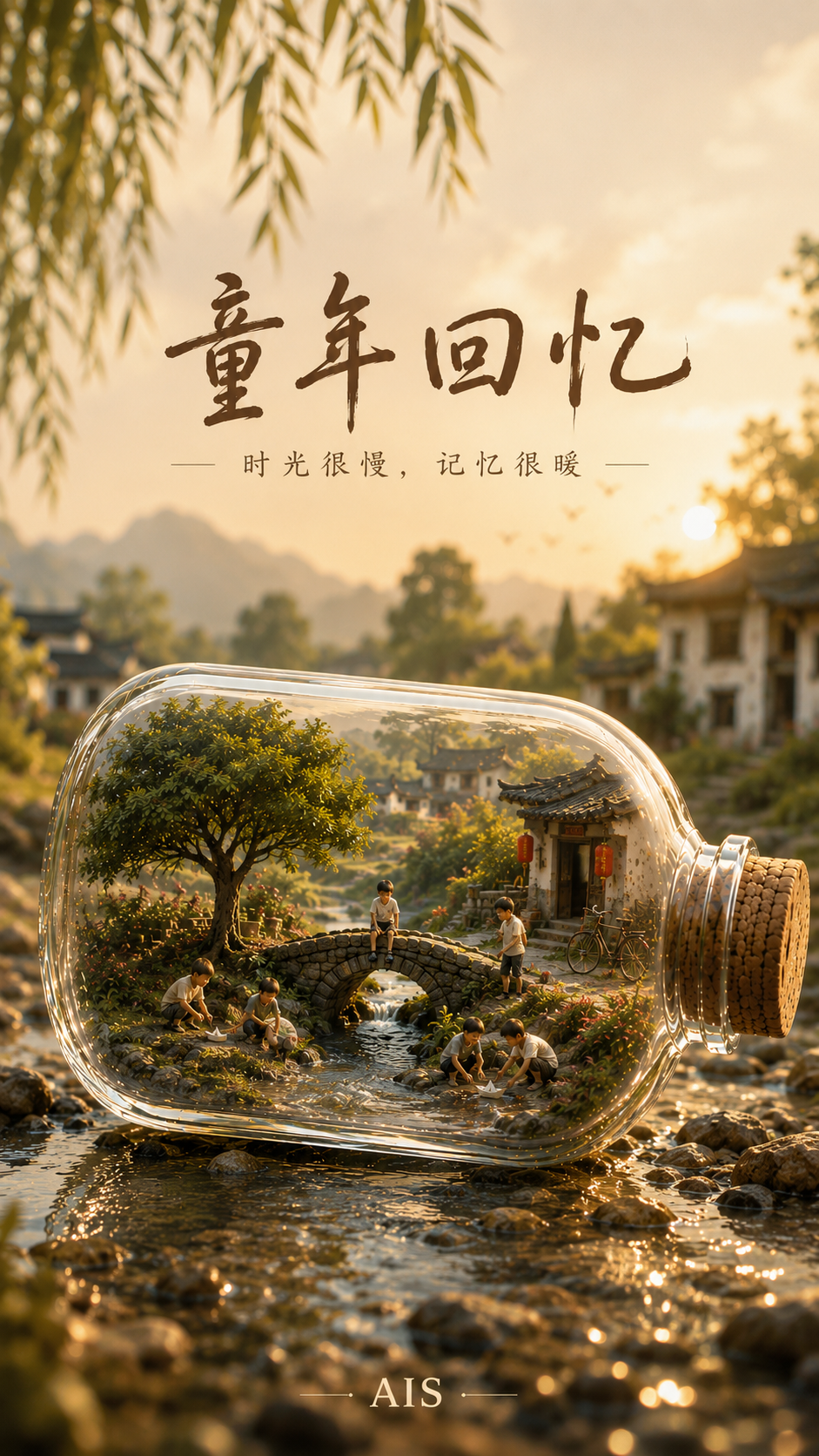 瓶中世界 · 中国风微缩摄影