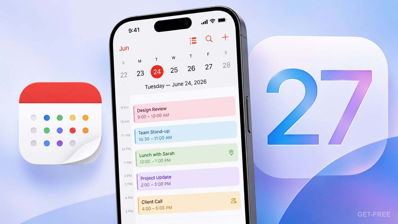 iOS 27 日历应用迎来全面升级：AI 自然语言创建事件、全新界面设计、更完善的忙闲状态